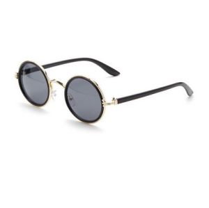 Classic round sunglasses in black